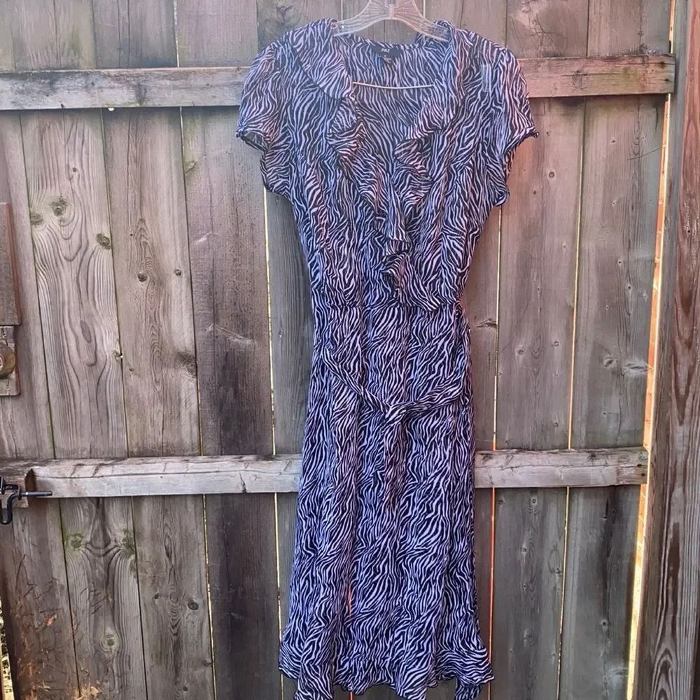 JBS Ruffle sheer dress sz. 12